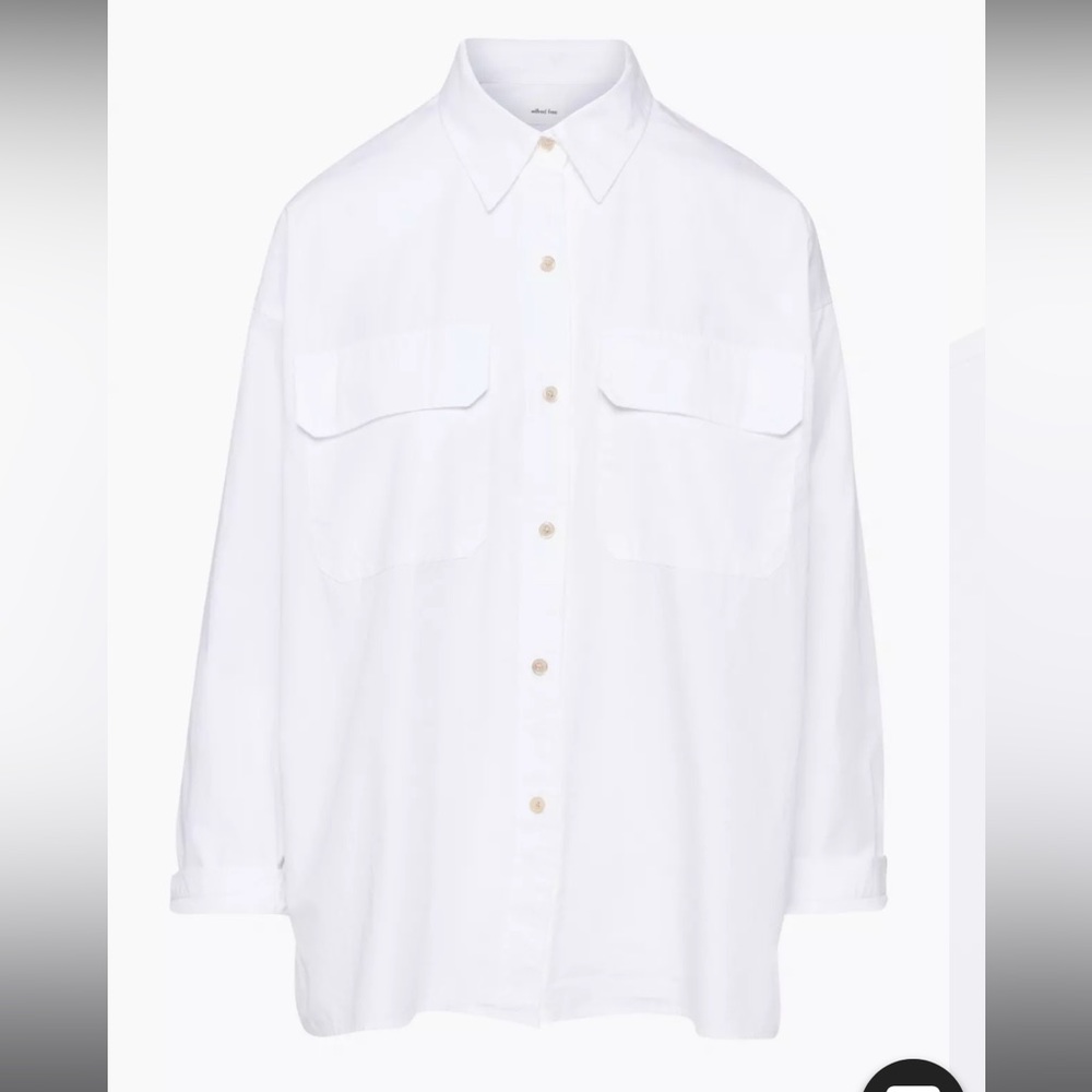 NWT Aritzia Wilfred Free Showtime Shirt, XS, White
